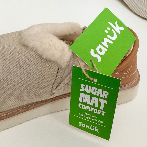 Sanuk Women's Cozy Vibe Low Wool Leather Comfort‎ Slippers 6 NEW w/ Tags No Box - Picture 16 of 16